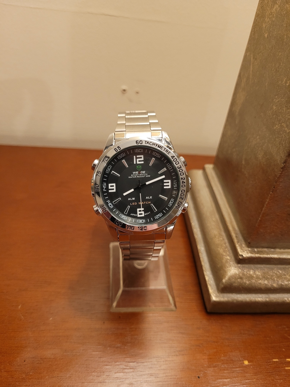 Brand New Weide Silver and Black Men's LED Watch
